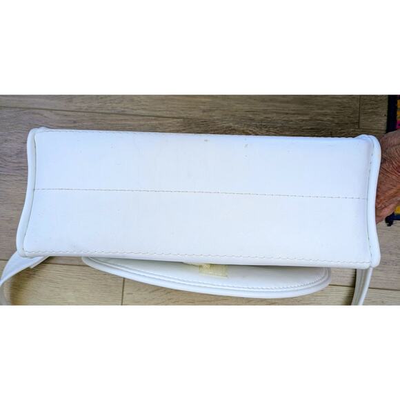 VTG 80s The Original Florida Keys White Pink Hibiscus Flower Shoulder Bag Purse - Picture 4 of 13